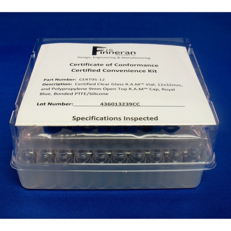 JG FINNERAN Mass Spec Vial Kit with 2.0 ml Cl, PK 100 MSC95-12